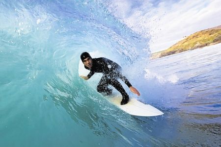 Surfing in Scotland